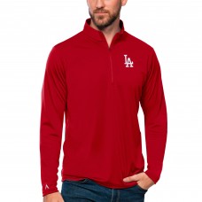 Кофта на короткой молнии Los Angeles Dodgers Antigua Tribute - Red