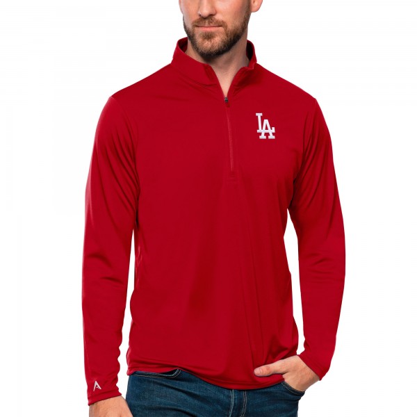 Кофта на короткой молнии Los Angeles Dodgers Antigua Tribute - Red