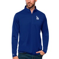 Кофта на короткой молнии Los Angeles Dodgers Antigua Tribute - Royal