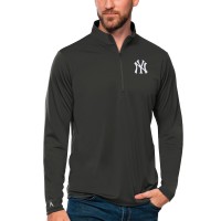 Кофта на короткой молнии New York Yankees Antigua Tribute - Charcoal