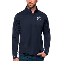 New York Yankees Antigua Navy Tribute Quarter-Zip Pullover Top