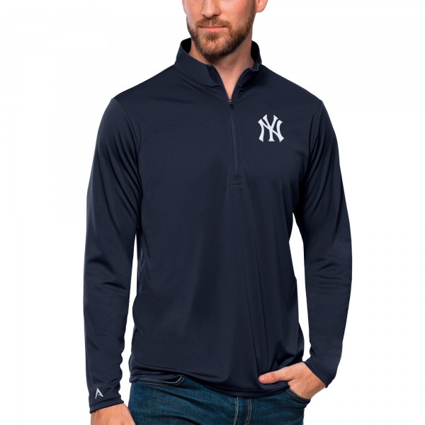 Кофта на короткой молнии New York Yankees Antigua Tribute - Navy