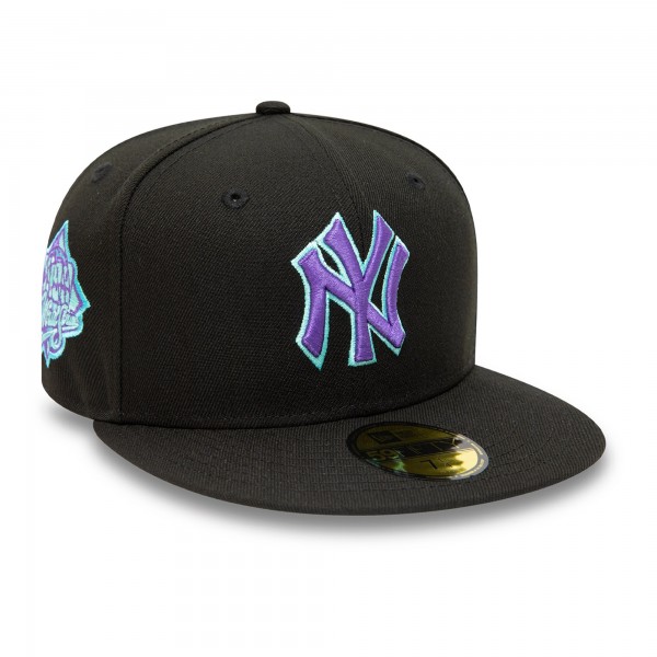 Бейсболка New York Yankees New Era 1999 World Series Black Light 59FIFTY - Black