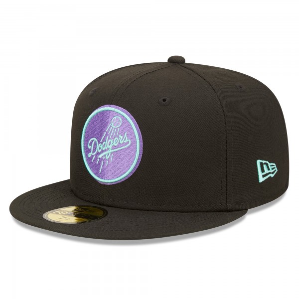 Бейсболка Los Angeles Dodgers New Era 40th Anniversary Black Light 59FIFTY - Black