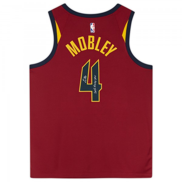 Autographed Cleveland Cavaliers Evan Mobley Wine Fanatics Authentic Nike Icon Swingman Jersey with 2022 Rising Star Inscription