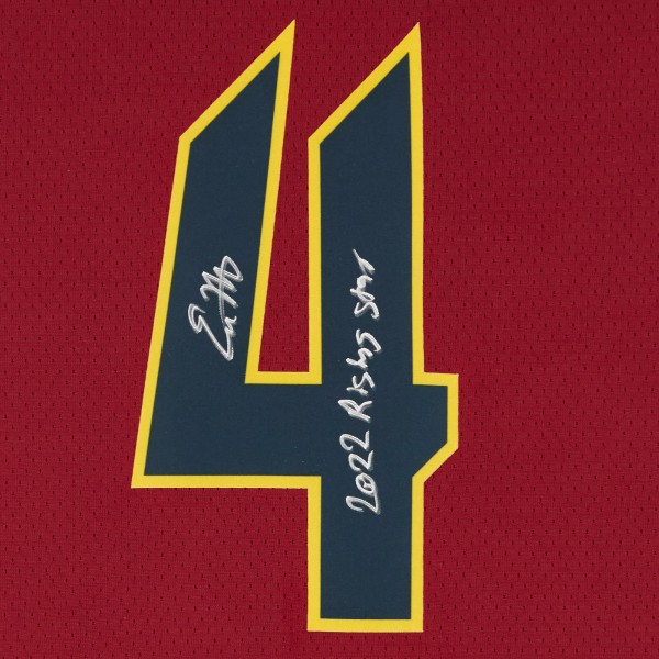 Autographed Cleveland Cavaliers Evan Mobley Wine Fanatics Authentic Nike Icon Swingman Jersey with 2022 Rising Star Inscription
