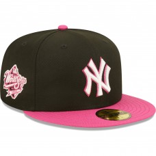 Бейсболка New York Yankees New Era 1999 World Series Champions  Passion 59FIFTY - Black/Pink