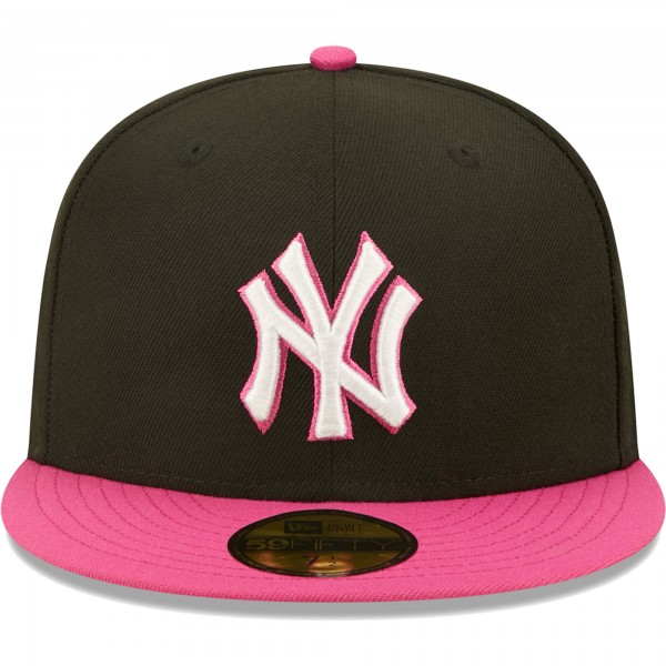 Бейсболка New York Yankees New Era 1999 World Series Champions  Passion 59FIFTY - Black/Pink
