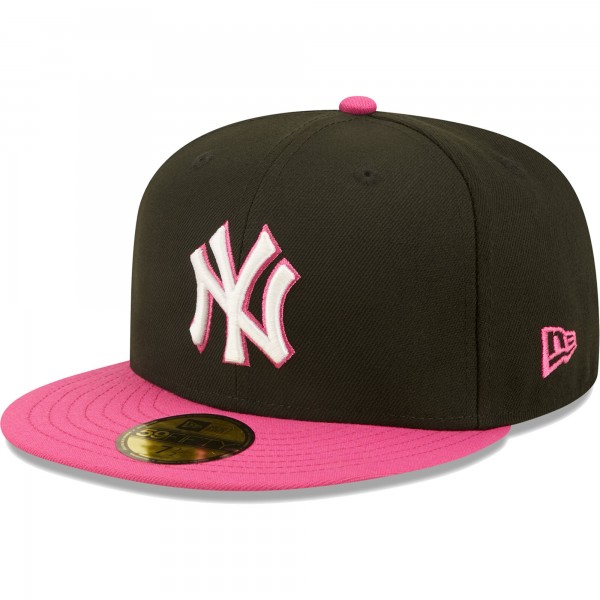 Бейсболка New York Yankees New Era 1999 World Series Champions  Passion 59FIFTY - Black/Pink