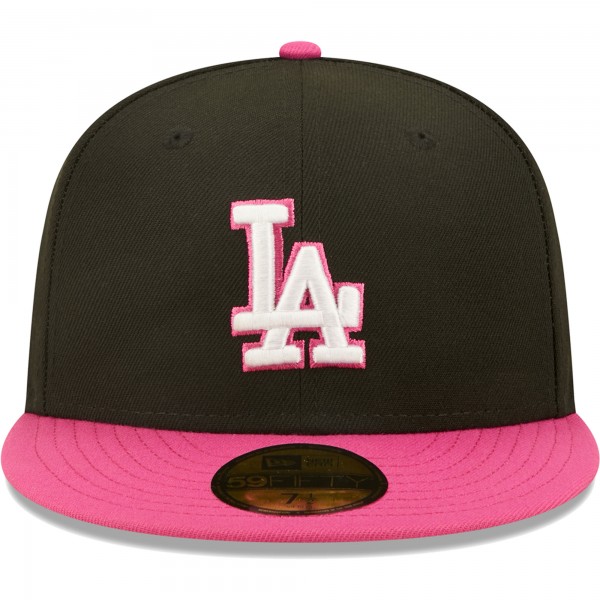 Бейсболка Los Angeles Dodgers New Era 1981 World Series Champions  Passion 59FIFTY - Black/Pink