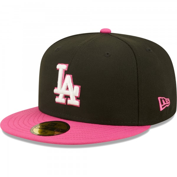 Бейсболка Los Angeles Dodgers New Era 1981 World Series Champions  Passion 59FIFTY - Black/Pink