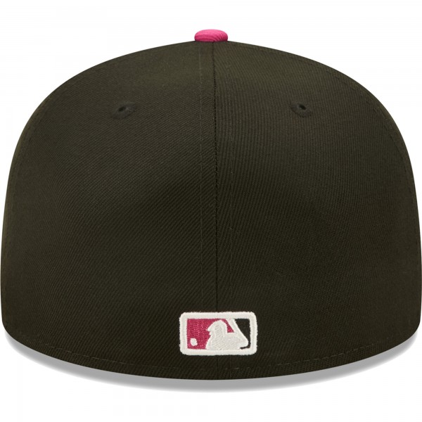 Бейсболка Los Angeles Dodgers New Era 1981 World Series Champions  Passion 59FIFTY - Black/Pink