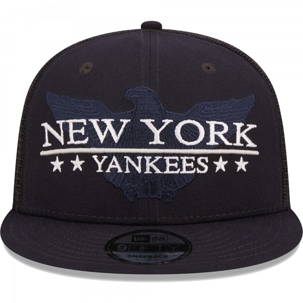 Бейсболка New York Yankees New Era Patriot Trucker 9FIFTY - Navy/Black