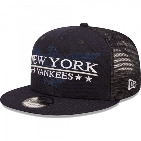 Бейсболка New York Yankees New Era Patriot Trucker 9FIFTY - Navy/Black