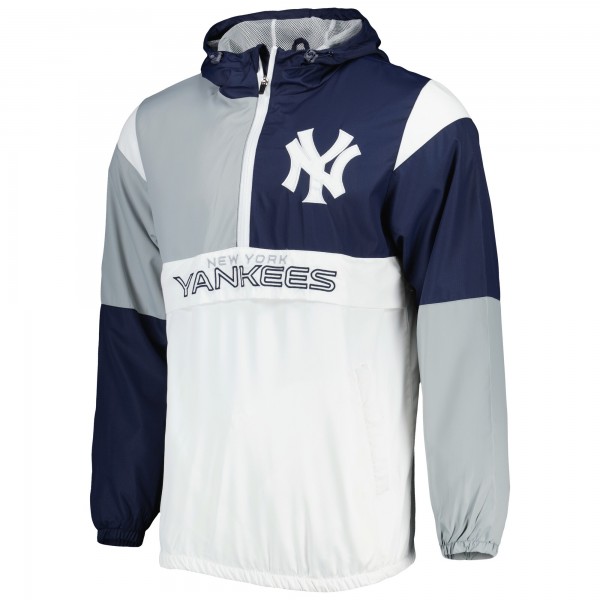 Куртка на короткой молнии New York Yankees G-III Sports by Carl Banks Fair Catch - Navy/Gray