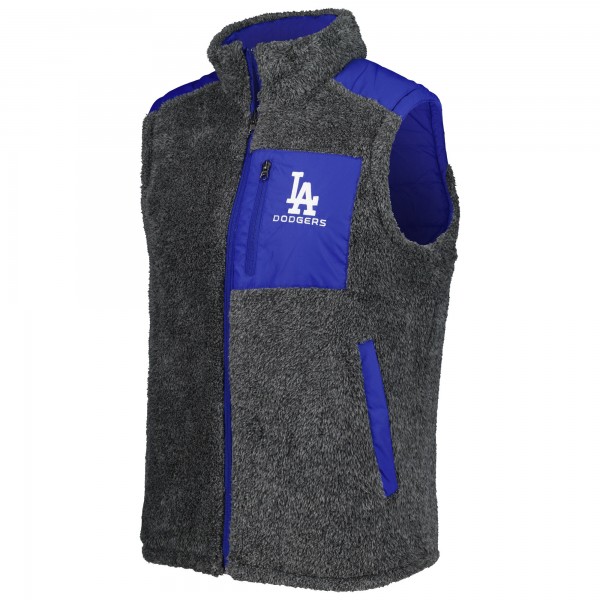 Жилетка на молнии Los Angeles Dodgers G-III Sports by Carl Banks Power Hitter Reversible - Royal/Charcoal