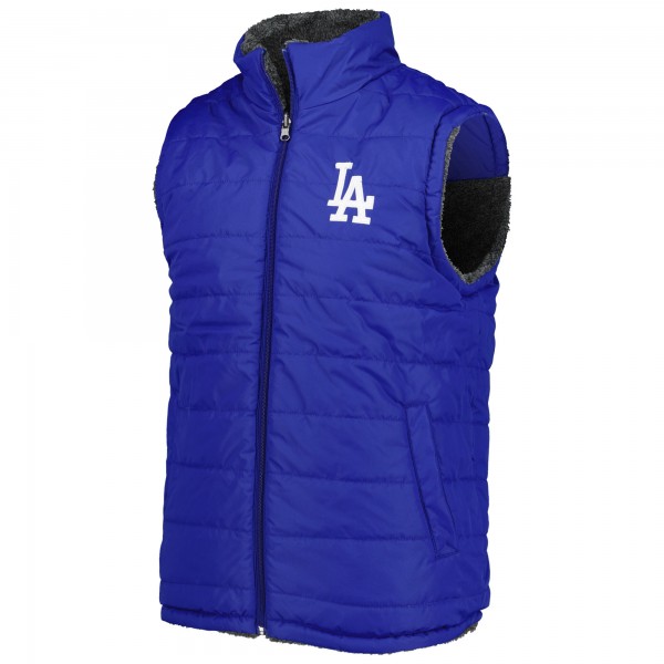 Жилетка на молнии Los Angeles Dodgers G-III Sports by Carl Banks Power Hitter Reversible - Royal/Charcoal