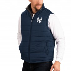 Жилетка на молнии New York Yankees G-III Sports by Carl Banks Power Hitter Reversible - Navy/Charcoal
