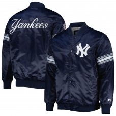Куртка на кнопках New York Yankees Starter Pick & Roll Satin Varsity - Navy