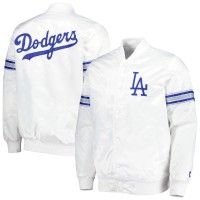 Куртка на кнопках Los Angeles Dodgers Starter Power Forward Satin Varsity - White