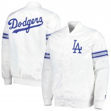 Куртка на кнопках Los Angeles Dodgers Starter Power Forward Satin Varsity - White