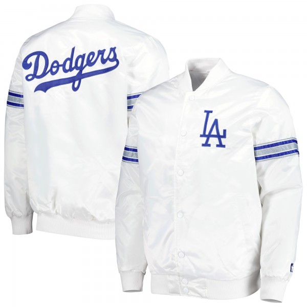 Куртка на кнопках Los Angeles Dodgers Starter Power Forward Satin Varsity - White