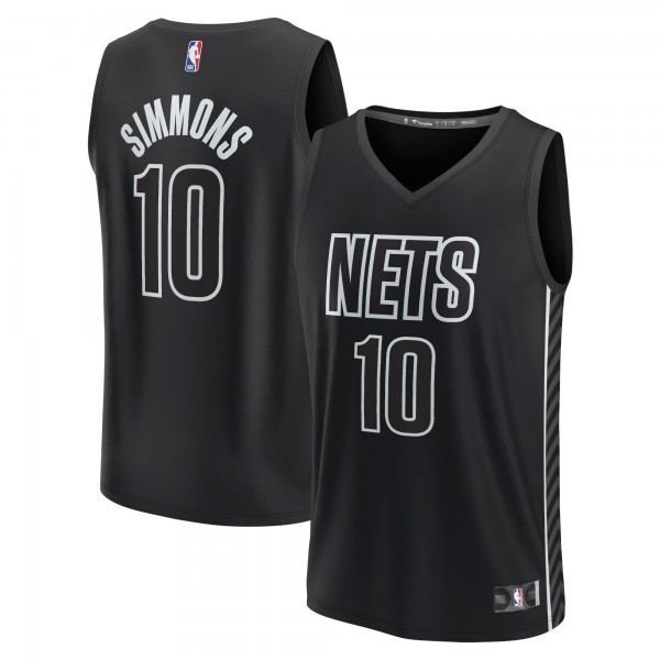 Игровая джерси Youth Brooklyn Nets Ben Simmons Black Fast Break Player - Statement Edition