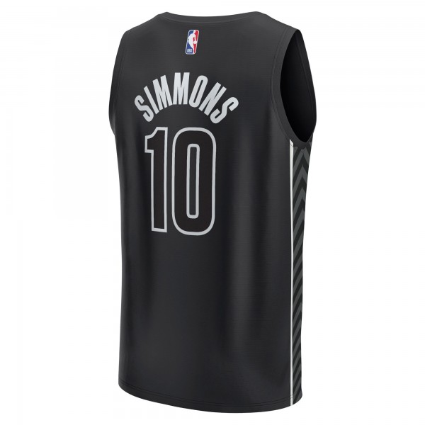 Игровая джерси Youth Brooklyn Nets Ben Simmons Black Fast Break Player - Statement Edition