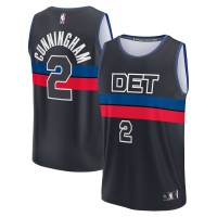 Игровая форма  Cade Cunningham Detroit Pistons Youth 2021/22 Fast Break Player Black - Statement Edition