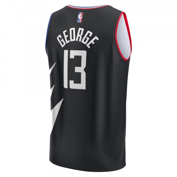Игровая форма  Paul George LA Clippers Youth 2021/22 Fast Break Player Black - Statement Edition