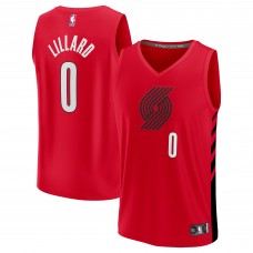 Игровая форма  Damian Lillard Portland Trail Blazers Youth 2021/22 Fast Break Player - Statement Edition - Red