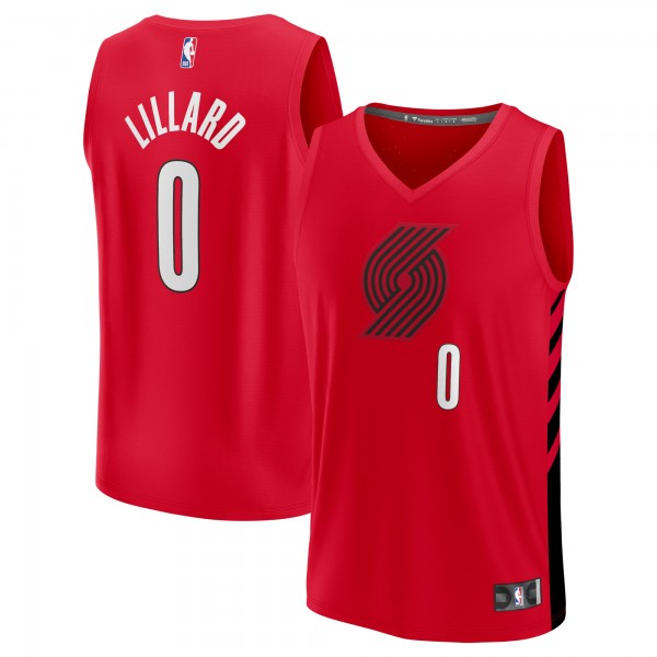 Игровая форма  Damian Lillard Portland Trail Blazers Youth 2021/22 Fast Break Player - Statement Edition - Red