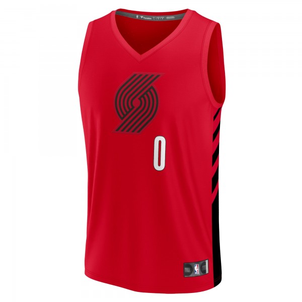 Игровая форма  Damian Lillard Portland Trail Blazers Youth 2021/22 Fast Break Player - Statement Edition - Red