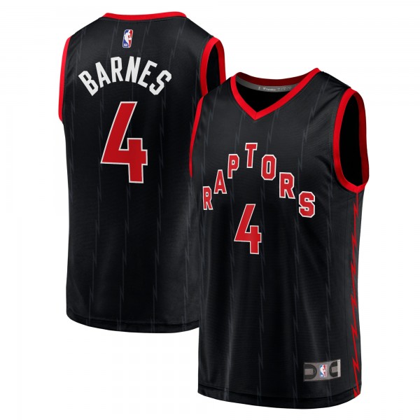 Игровая форма  Scottie Barnes Toronto Raptors Youth 2021/22 Fast Break Player - Statement Edition - Black