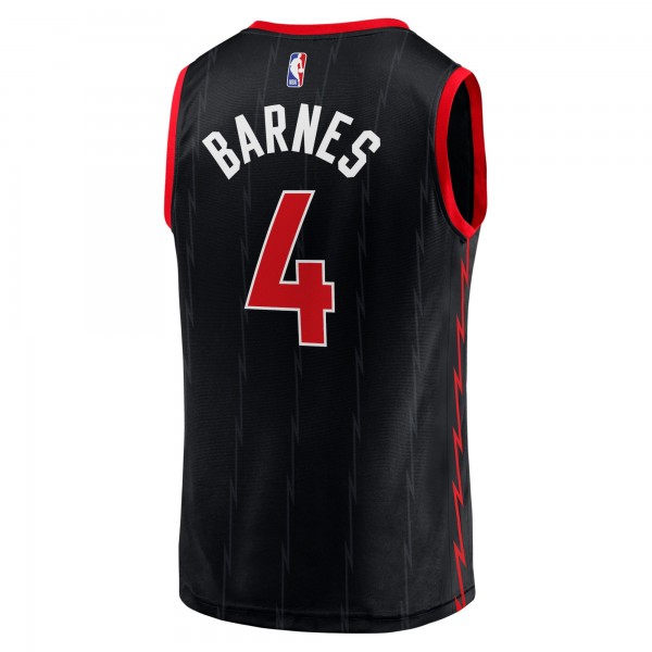 Игровая форма  Scottie Barnes Toronto Raptors Youth 2021/22 Fast Break Player - Statement Edition - Black