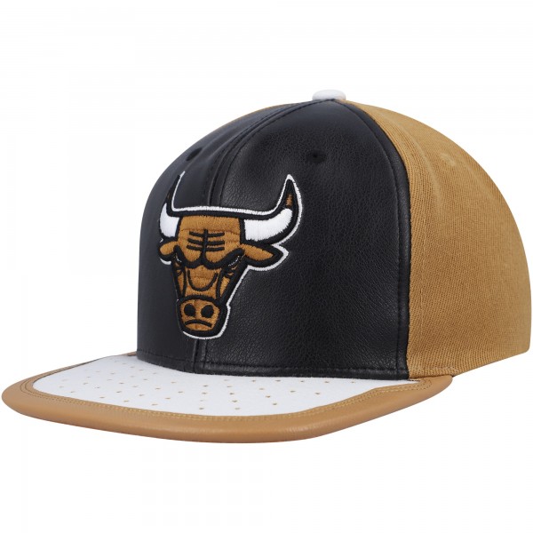 Бейсболка Chicago Bulls Mitchell & Ness Day One - Black/Tan