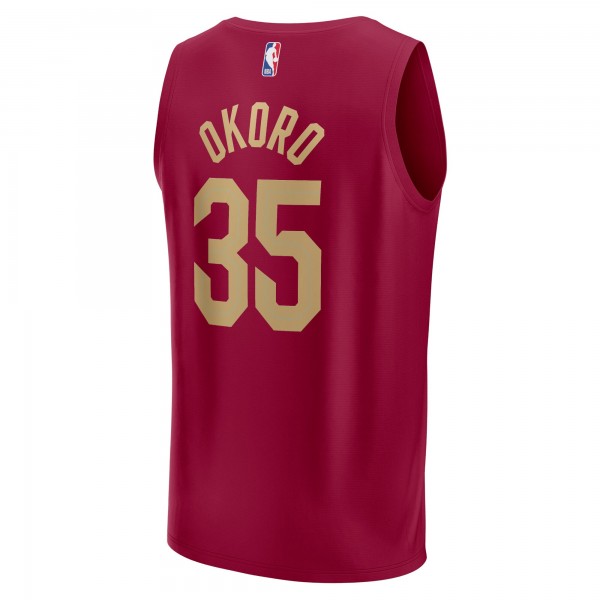 Игровая форма  Isaac Okoro Cleveland Cavaliers 2022/23 Fast Break Replica - Wine - Icon Edition