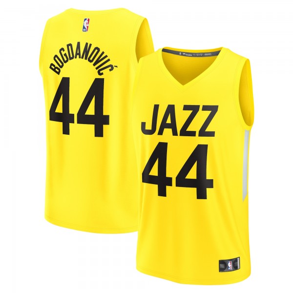 Игровая форма  Bojan Bogdanovic Utah Jazz 2022/23 Fast Break Replica Player - Icon Edition - Yellow