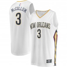 C.J. McCollum New Orleans Pelicans 2021/22 Fast Break Replica Player Jersey White - Association Edition