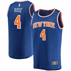 Derrick Rose New York Knicks 2022/23 Fast Break Replica Jersey - Blue - Icon Edition