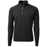 Толстовка на короткой молнии Los Angeles Dodgers Cutter & Buck Adapt Eco Knit Hybrid Recycled - Black