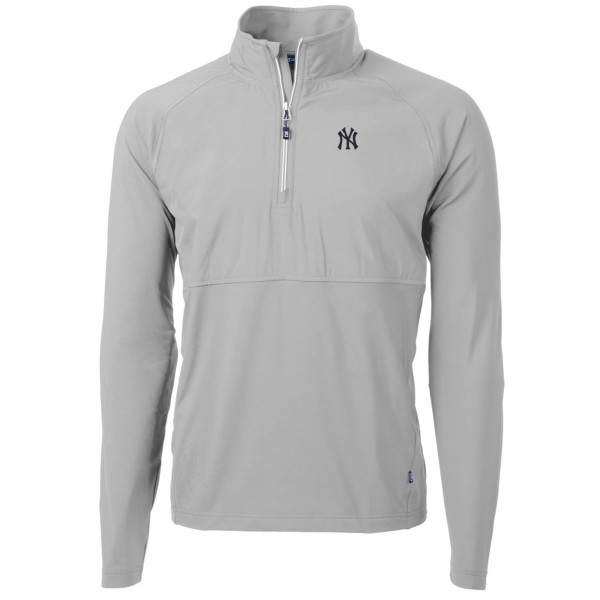 Толстовка на короткой молнии New York Yankees Cutter & Buck Adapt Eco Knit Hybrid Recycled - Gray