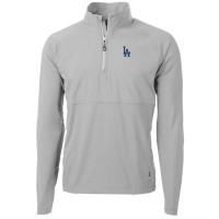 Толстовка на короткой молнии Los Angeles Dodgers Cutter & Buck Adapt Eco Knit Hybrid Recycled - Gray
