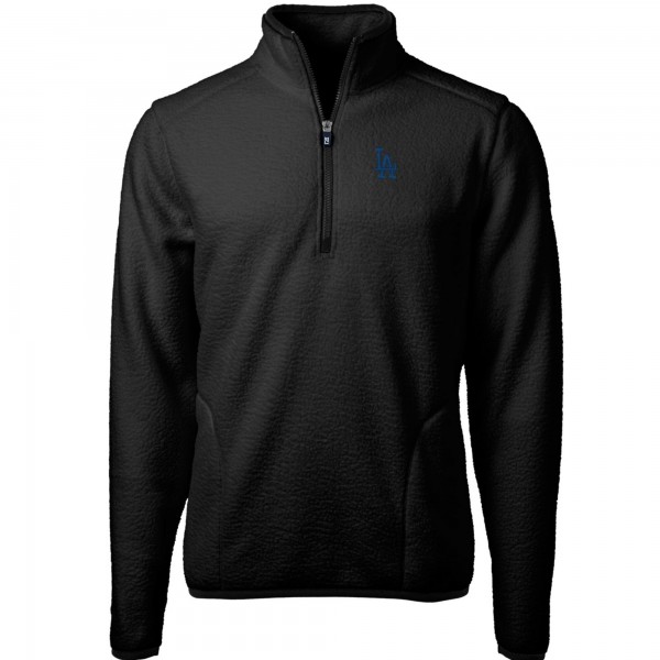 Толстовка на короткой молнии Los Angeles Dodgers Cutter & Buck Cascade Eco Sherpa Fleece - Black