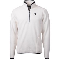 Толстовка на короткой молнии New York Yankees Cutter & Buck Cascade Eco Sherpa Fleece - White/Navy