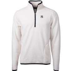 Толстовка на короткой молнии New York Yankees Cutter & Buck Cascade Eco Sherpa Fleece - White/Navy