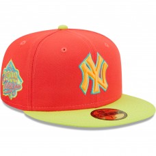Бейсболка New York Yankees New Era   Lava Highlighter Combo 59FIFTY - Red/Neon Green