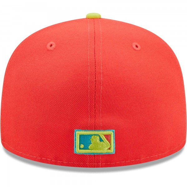 Бейсболка New York Yankees New Era   Lava Highlighter Combo 59FIFTY - Red/Neon Green