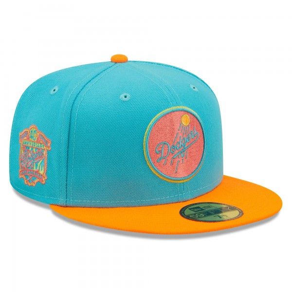 Бейсболка Los Angeles Dodgers New Era Vice Highlighter 59FIFTY - Blue/Orange