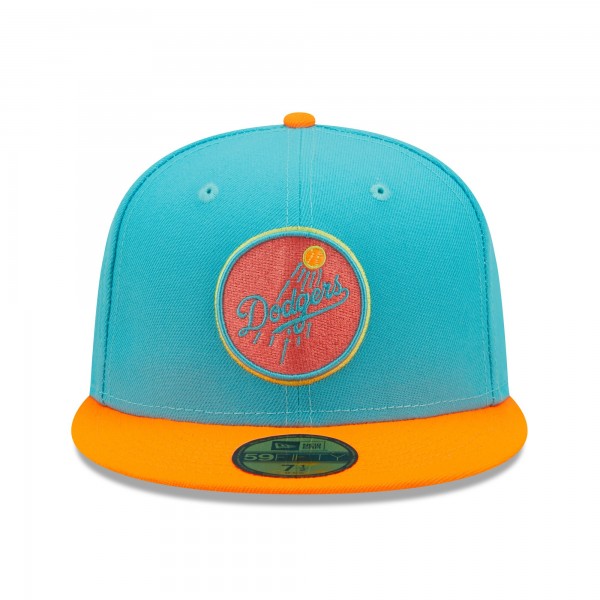 Бейсболка Los Angeles Dodgers New Era Vice Highlighter 59FIFTY - Blue/Orange